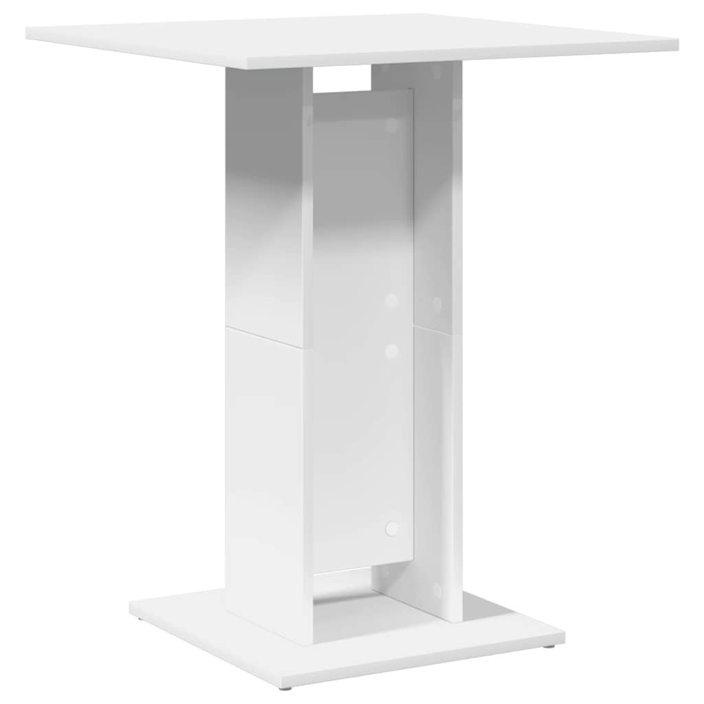 Tavolo da Bistrot Bianco 60x60x75 cm in Legno Multistrato