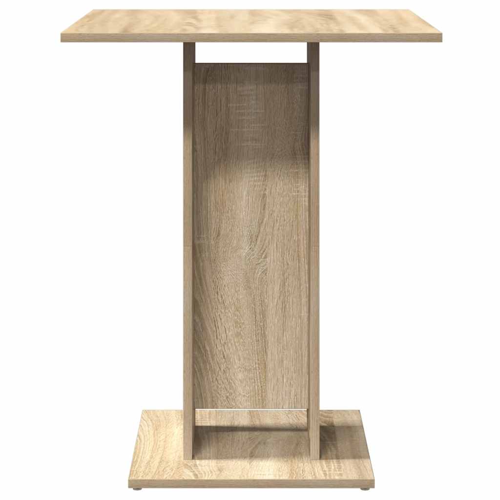 Tavolo da Bistrot Rovere Sonoma 60x60x75 cm Legno Multistrato