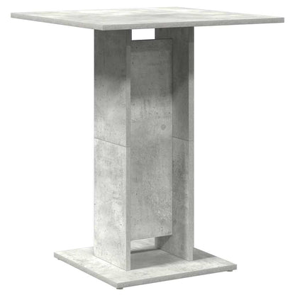 Tavolo da Bistrot Grigio Cemento 60x60x75 cm Legno Multistrato