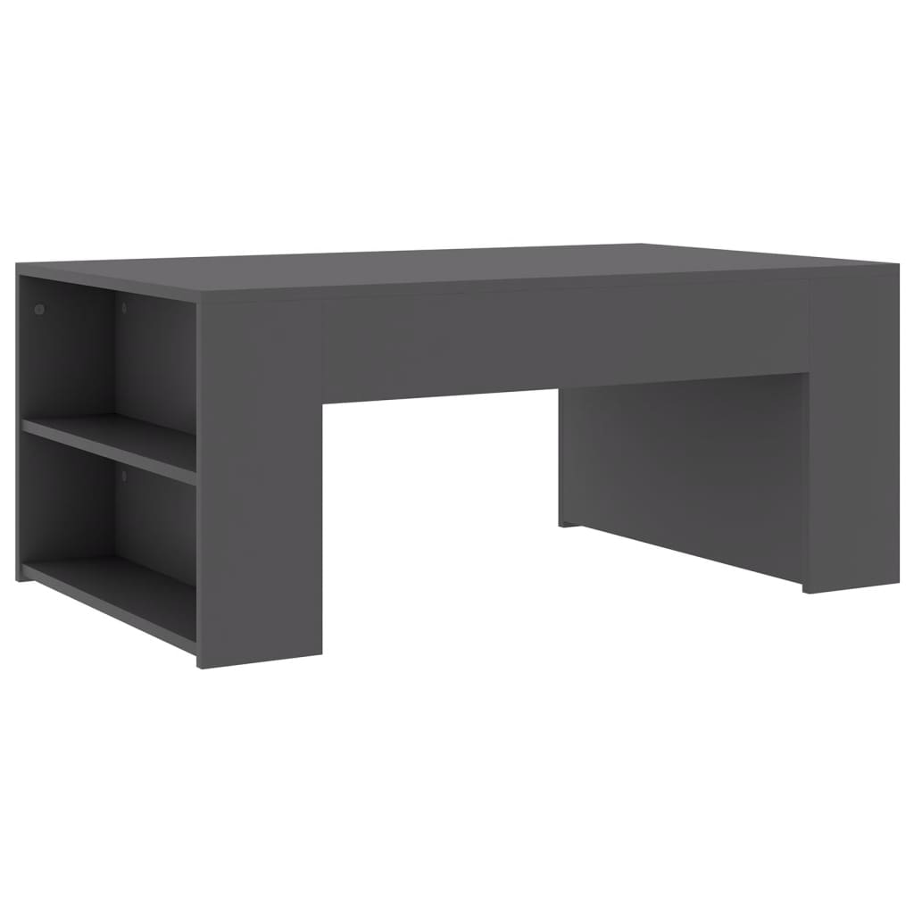 Tavolino da Salotto Grigio 100x60x42 cm in Legno Multistrato