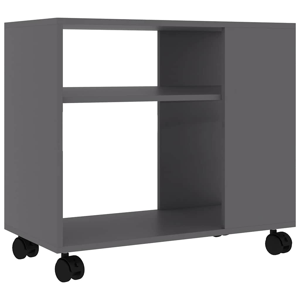 Tavolino da Salotto Grigio 70x35x55 cm in Legno Multistrato