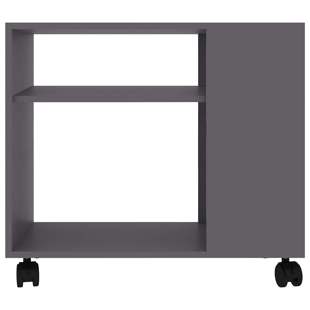 Tavolino da Salotto Grigio 70x35x55 cm in Legno Multistrato