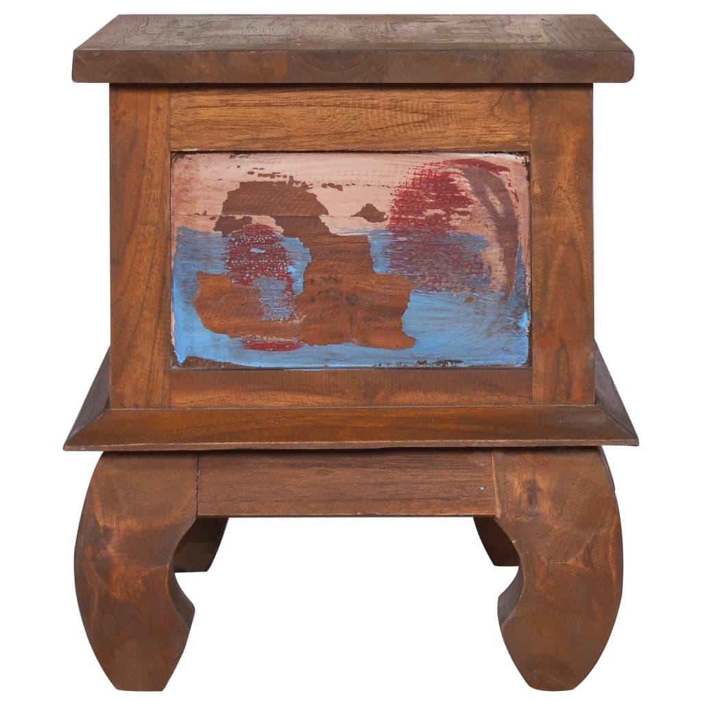 Comodino 45x35x40 cm in Legno Massello di Recupero