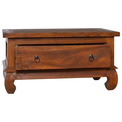 Tavolino da Salotto 80x50x40 cm in Legno Massello di Teak