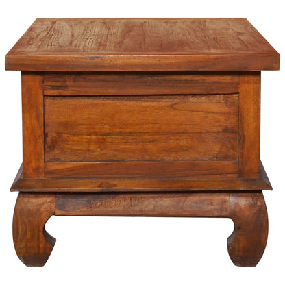 Tavolino da Salotto 80x50x40 cm in Legno Massello di Teak