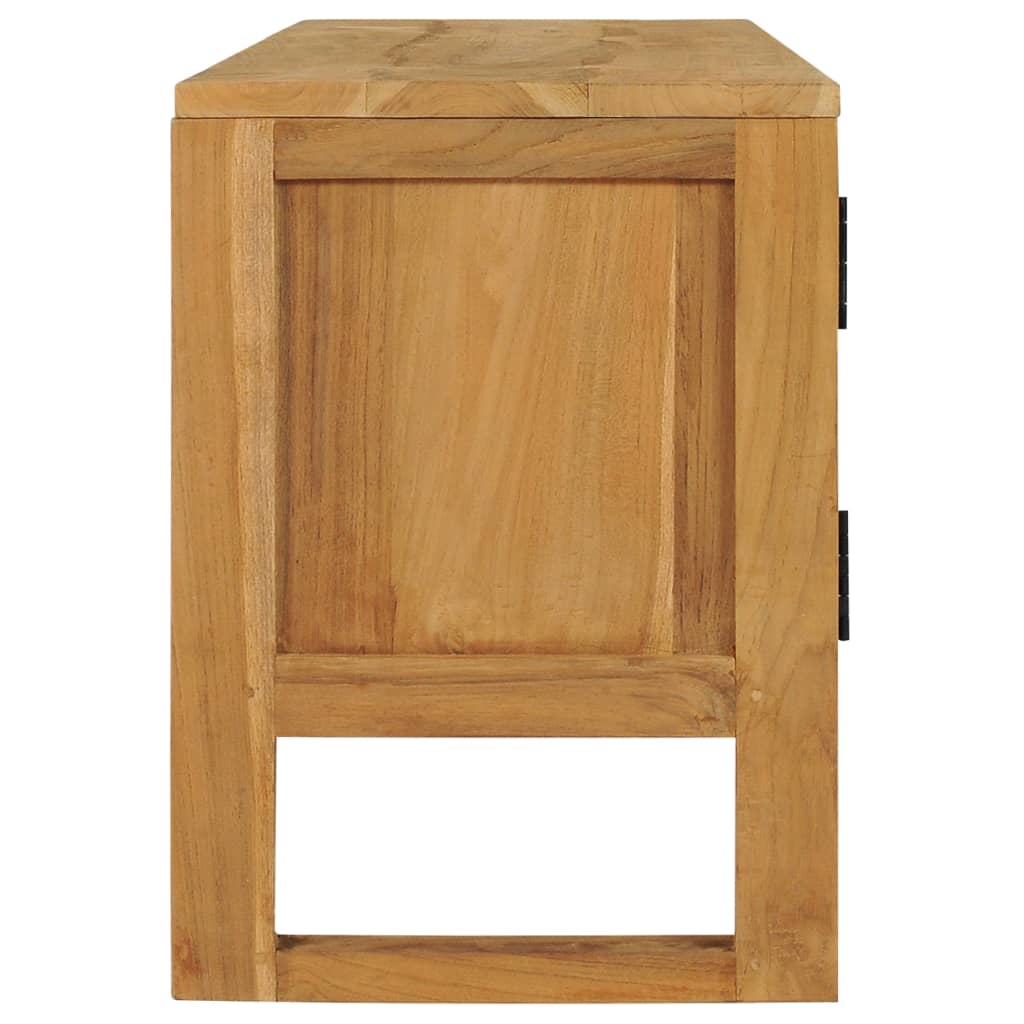 Mobile Porta TV 120x32x45 cm in Legno Massello di Teak