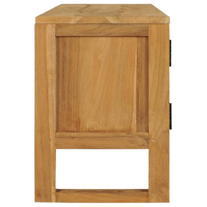 Mobile Porta TV 120x32x45 cm in Legno Massello di Teak