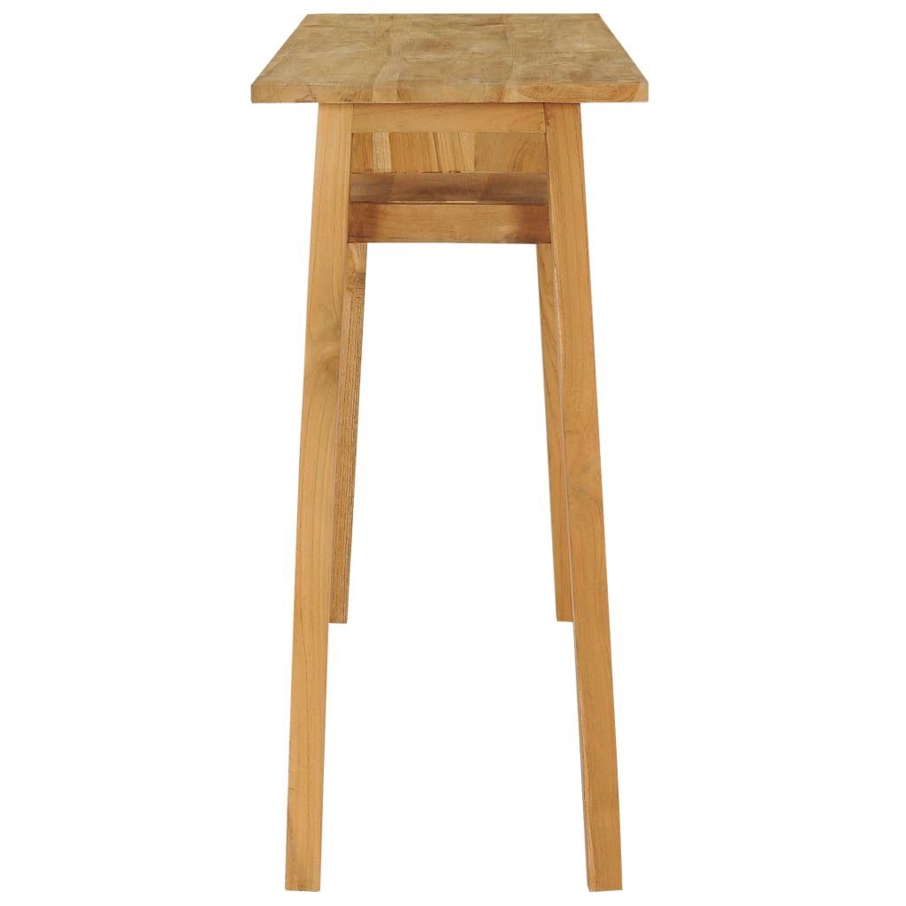 Tavolo Consolle 120x35x75 cm in Legno Massello di Teak
