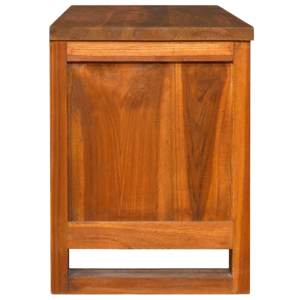Mobile Porta TV 110x30x40 cm in Legno Massello di Teak