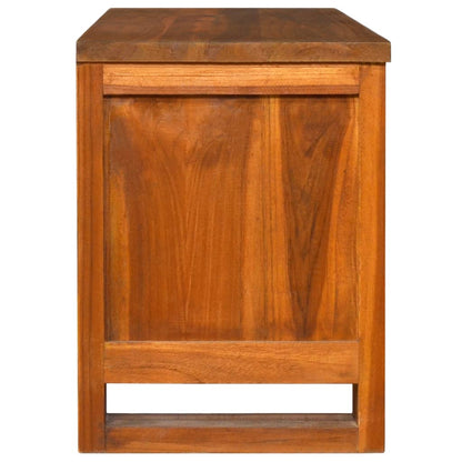 Mobile Porta TV 110x30x40 cm in Legno Massello di Teak