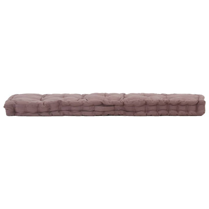 Cuscini per Pallet e Pavimento 2 pz in Cotone Grigio Talpa