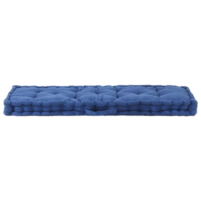 Cuscini per Pallet e Pavimento 2 pz in Cotone Blu Chiaro