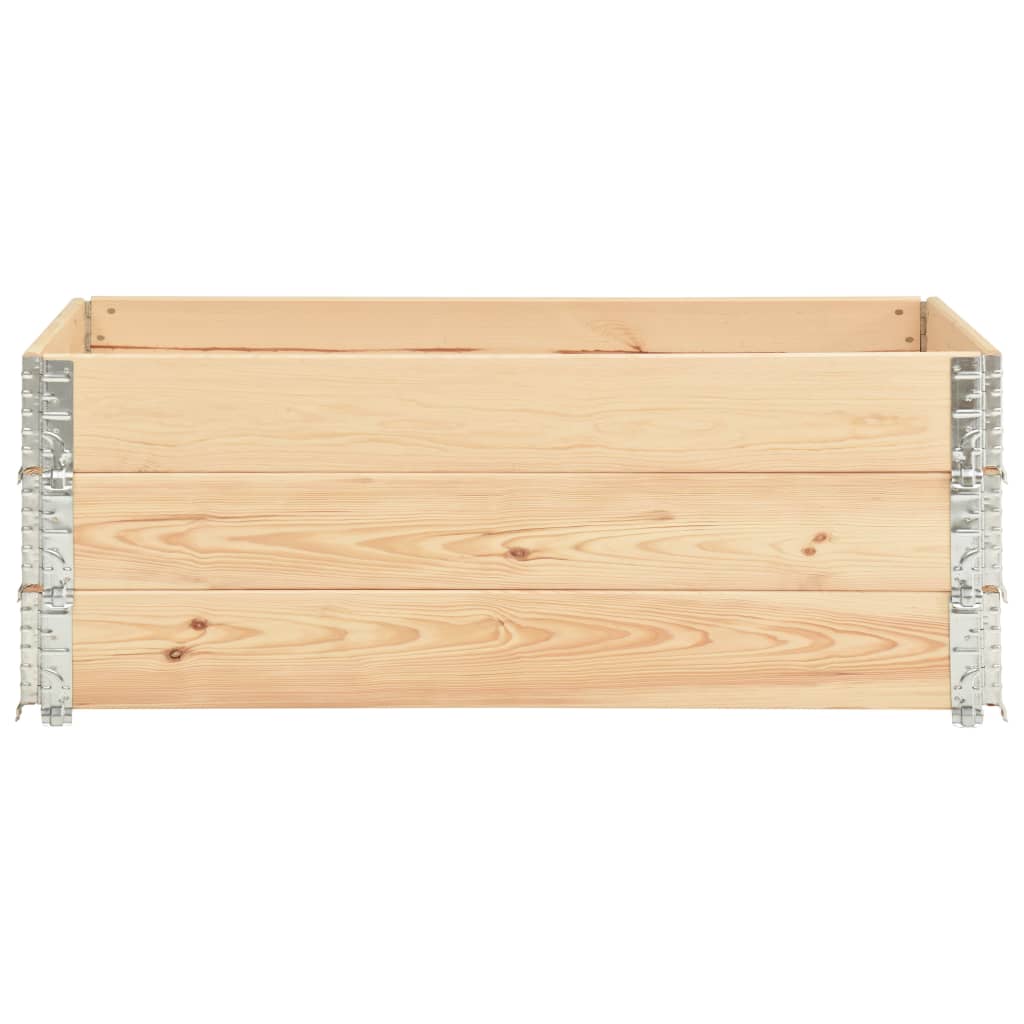 Collari per Pallet 3 pz 50x150 cm in Legno Massello di Pino