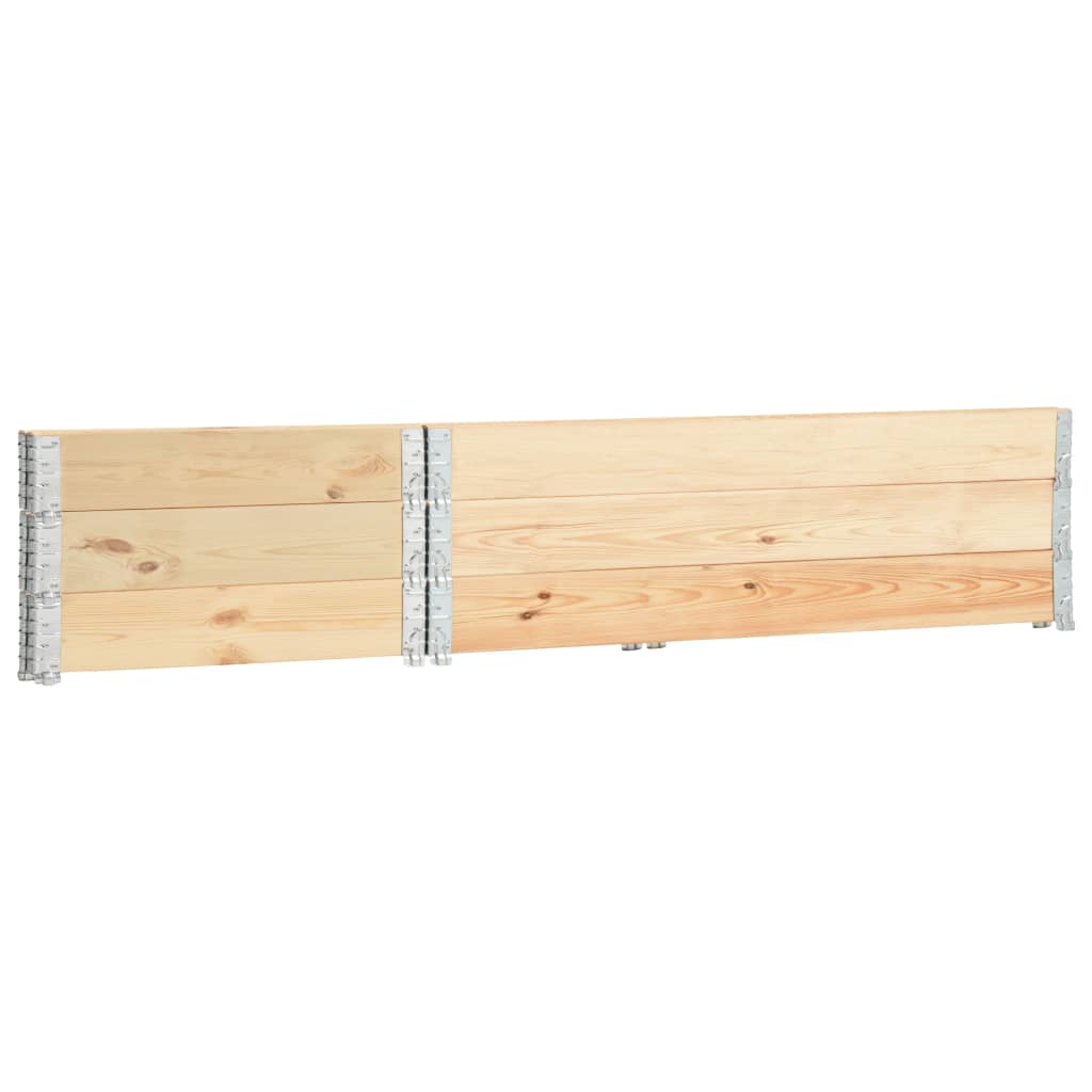 Collari per Pallet 3 pz 50x150 cm in Legno Massello di Pino