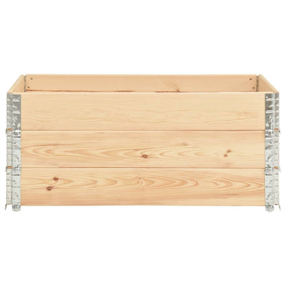 Collari per Pallet 3 pz 100x150 cm in Legno Massello di Pino