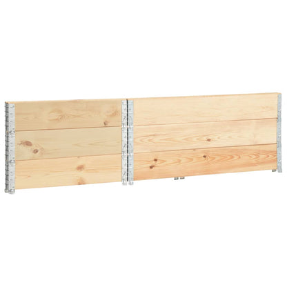 Collari per Pallet 3 pz 100x150 cm in Legno Massello di Pino