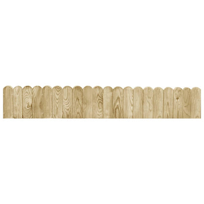 Rotoli di Bordura 2 pz 120 cm in Legno di Pino Impregnato