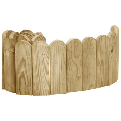 Rotoli di Bordura 2 pz 120 cm in Legno di Pino Impregnato