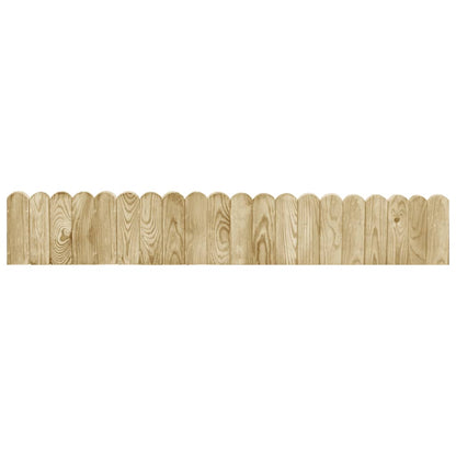 Rotoli di Bordura 3 pz 120 cm in Legno di Pino Impregnato