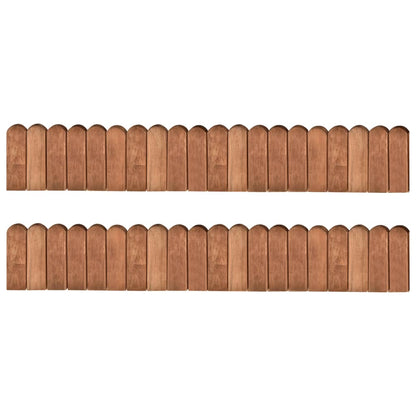 Rotoli di Bordura 2 pz 120 cm in Legno di Pino Impregnato