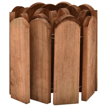 Rotoli di Bordura 2 pz 120 cm in Legno di Pino Impregnato
