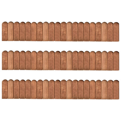 Rotoli di Bordura 3 pz 120 cm in Legno di Pino Impregnato
