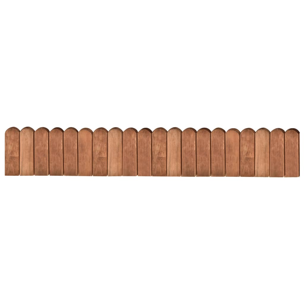 Rotoli di Bordura 3 pz 120 cm in Legno di Pino Impregnato
