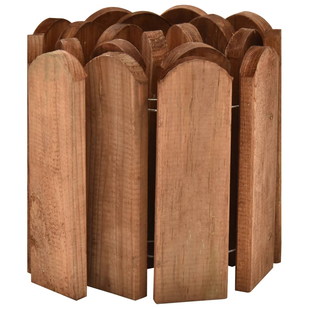Rotoli di Bordura 3 pz 120 cm in Legno di Pino Impregnato