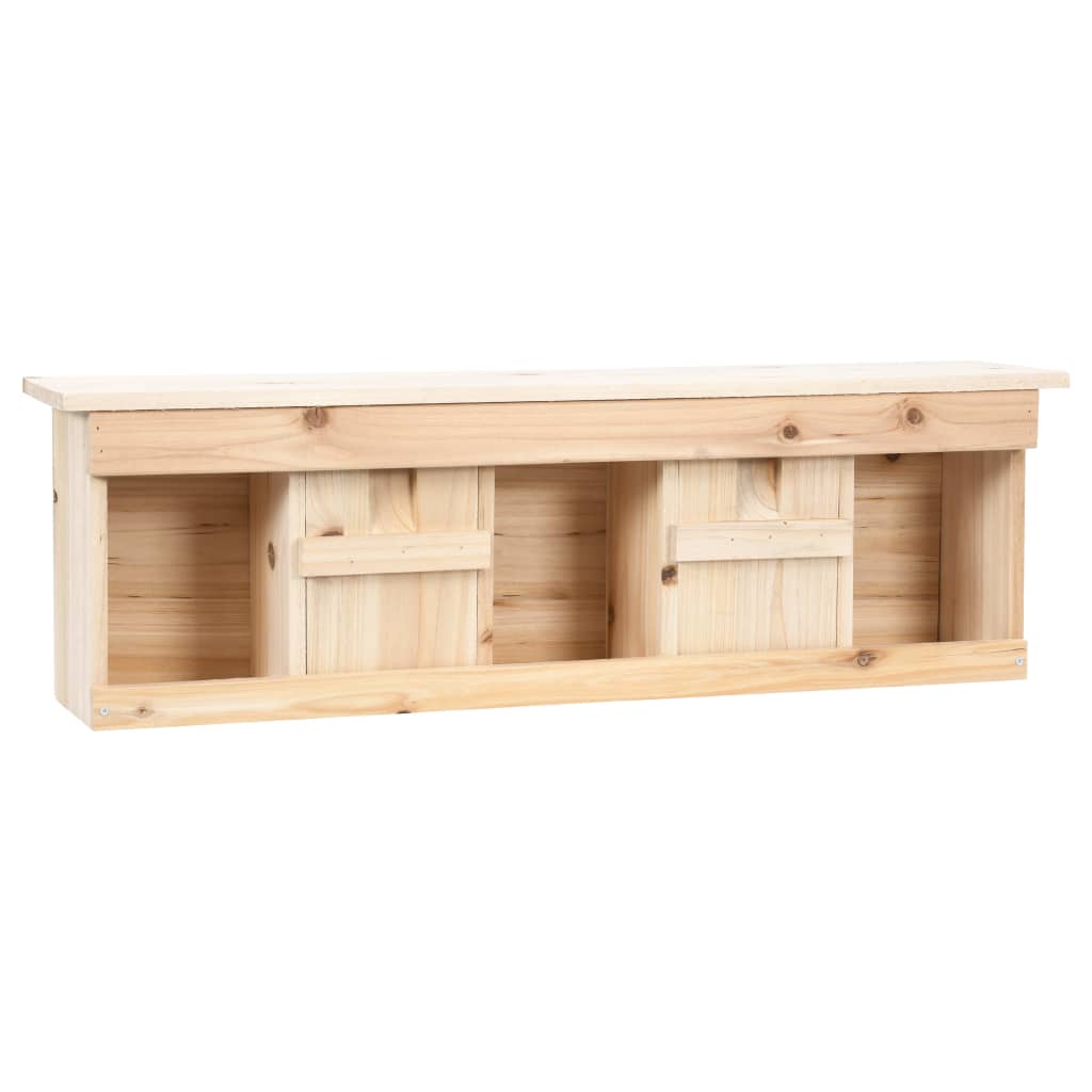 Casetta per Passeri con 5 Camere 68x15x21 cm Legno di Abete