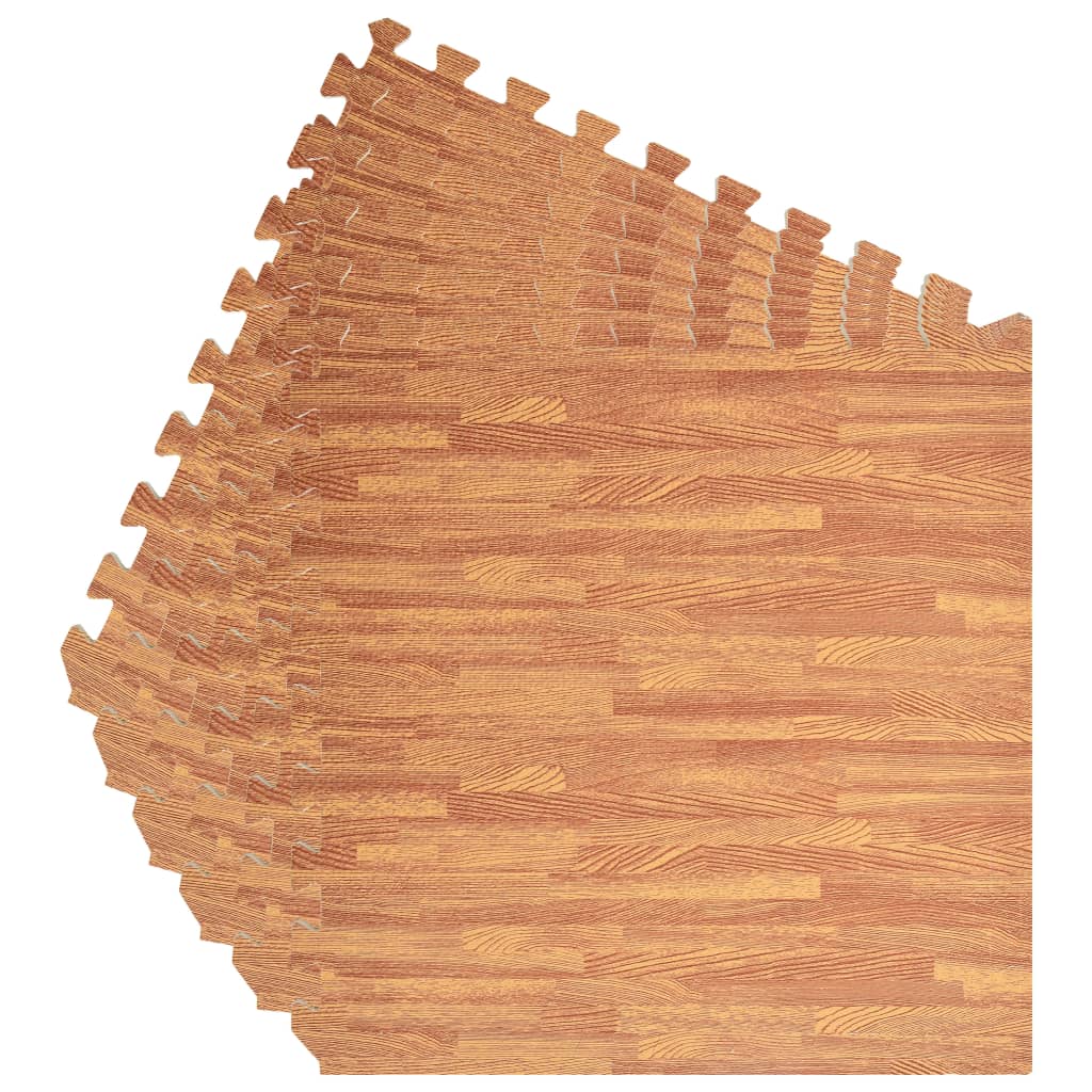 Tappetino a Incastro 6 pz Venature Legno 2,16 ? Schiuma EVA