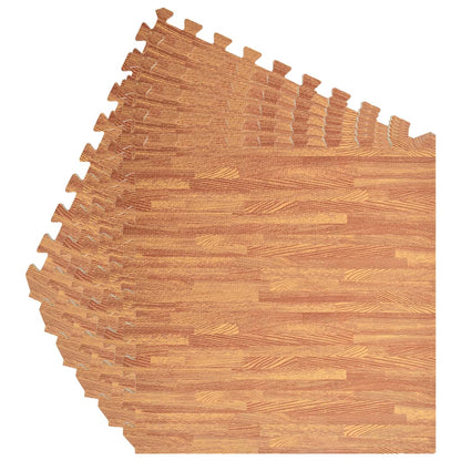 Tappetino a Incastro 6 pz Venature Legno 2,16 ? Schiuma EVA