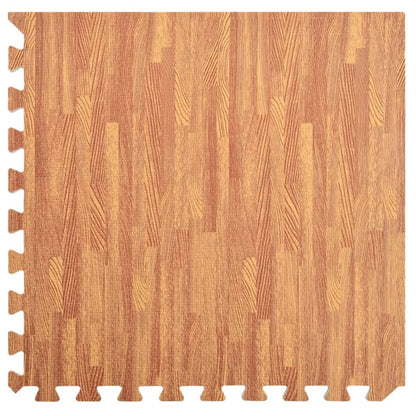 Tappetino a Incastro 12 pz Venature Legno 4,32 ? Schiuma EVA