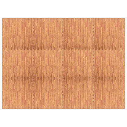 Tappetino a Incastro 12 pz Venature Legno 4,32 ? Schiuma EVA
