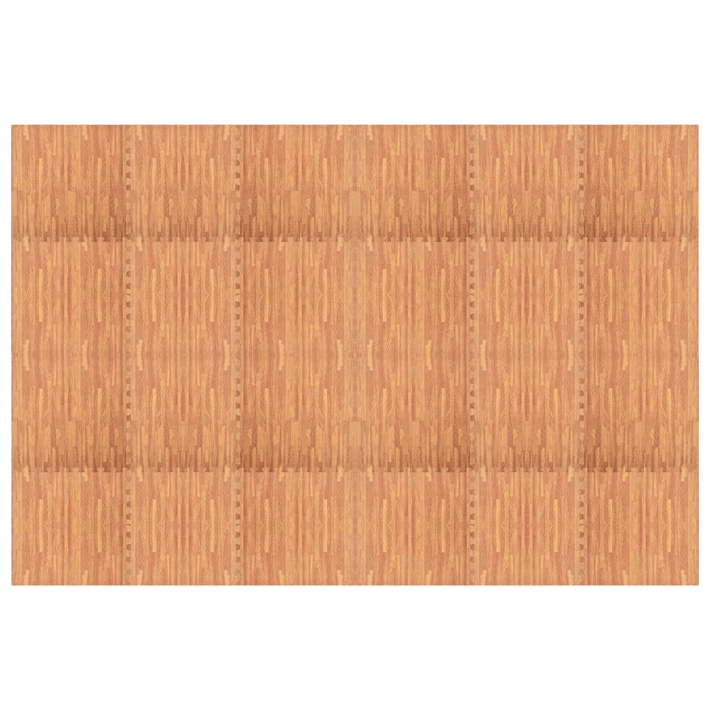 Tappetino a Incastro 24 pz Venature Legno 8,64 ? Schiuma EVA