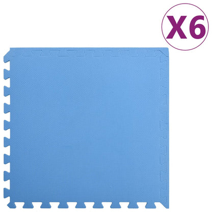 Tappetino a Incastro 6 pz 2,16 mÃ‚Â² in Schiuma EVA Blu