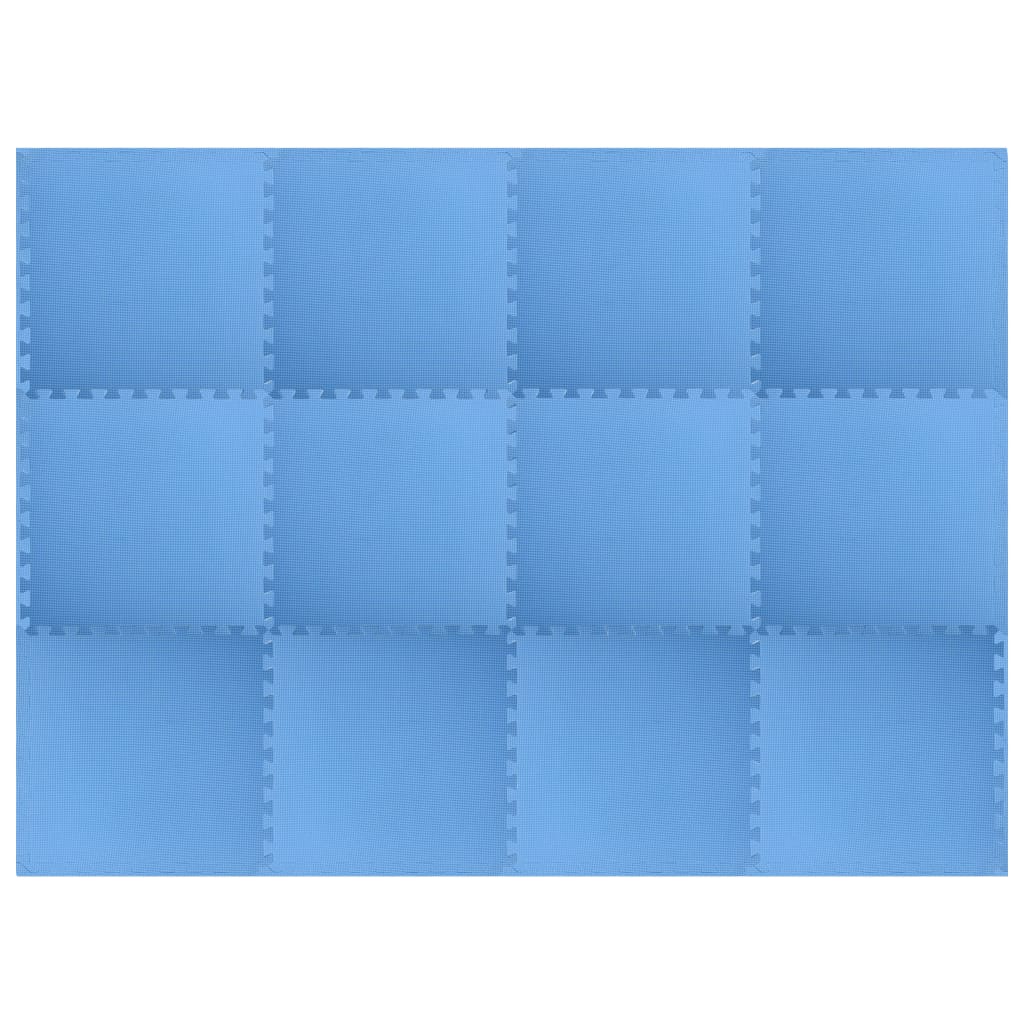 Tappetino a Incastro 12 pz 4,32 mÃ‚Â² in Schiuma EVA Blu