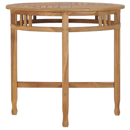 Set da Pranzo da Giardino 3 pz con Cuscini in Legno di Teak