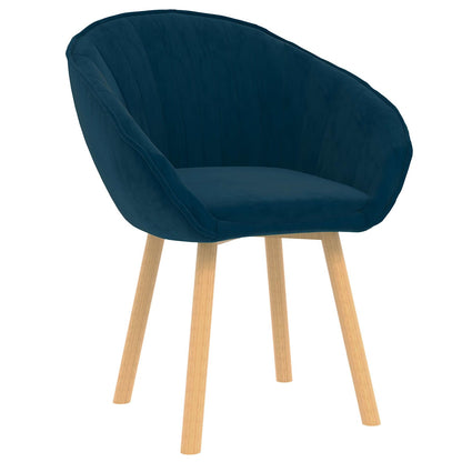 Sedia da pranzo Blu 62 x 58 x 76 cm Velluto