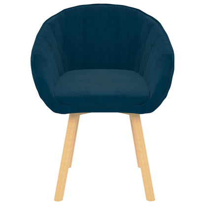 Sedia da pranzo Blu 62 x 58 x 76 cm Velluto
