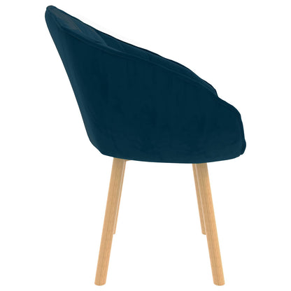 Sedia da pranzo Blu 62 x 58 x 76 cm Velluto