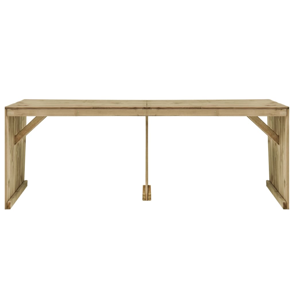 Set Pranzo da Giardino 7 pz in Legno di Pino Impregnato