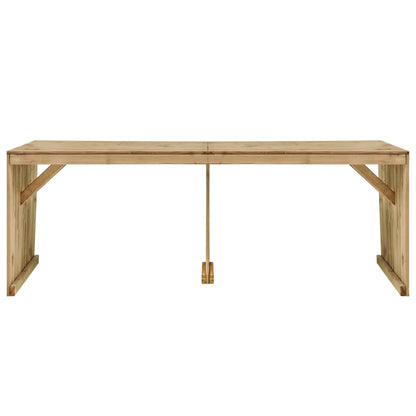 Set Pranzo da Giardino 7 pz in Legno di Pino Impregnato