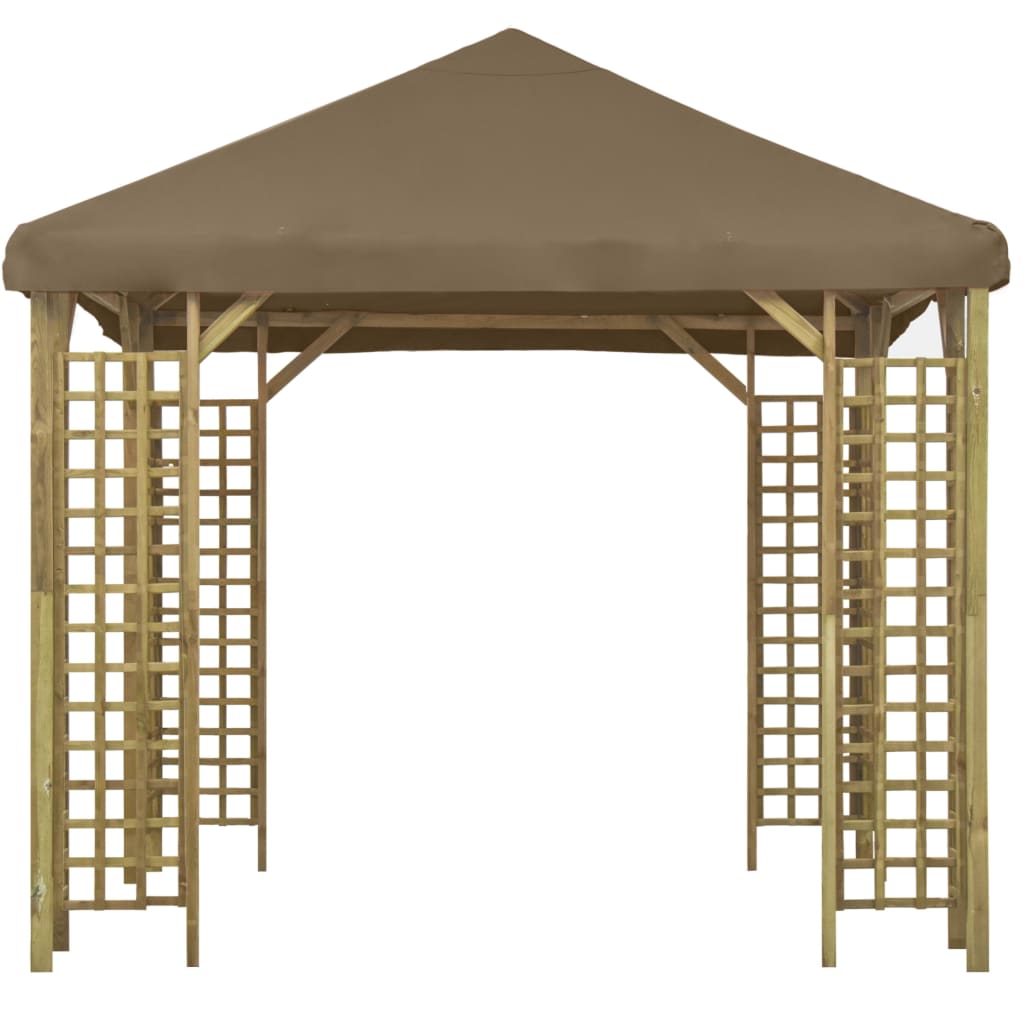 Gazebo 3x3 m Grigio Talpa