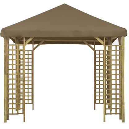 Gazebo 3x3 m Grigio Talpa