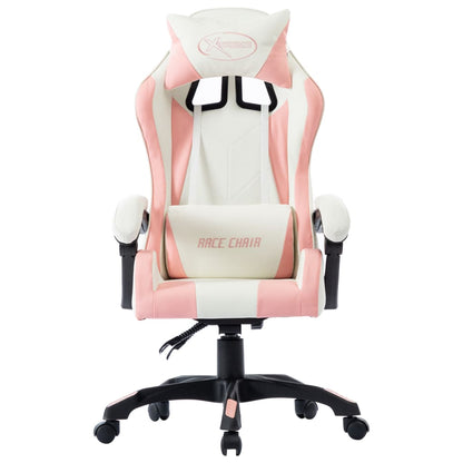 Sedia da Gaming Rosa in Similpelle