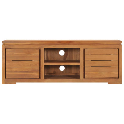 Mobile Porta TV 110x30x40 cm in Legno Massello di Teak