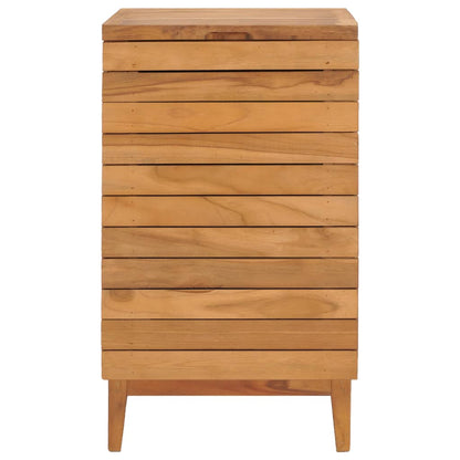 Cesto Portabiancheria 40x40x70 cm in Massello di Teak