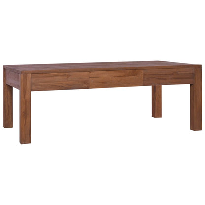 Tavolino da Salotto 110x60x40 cm in Legno Massello di Teak