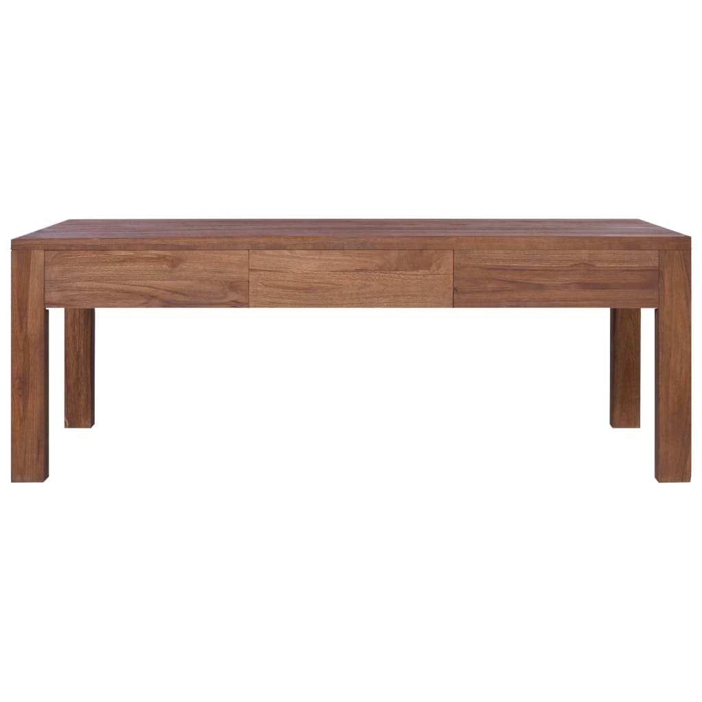 Tavolino da Salotto 110x60x40 cm in Legno Massello di Teak