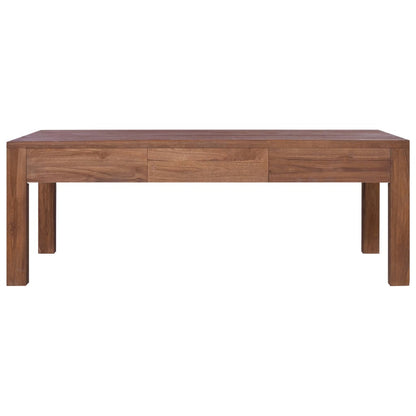 Tavolino da Salotto 110x60x40 cm in Legno Massello di Teak